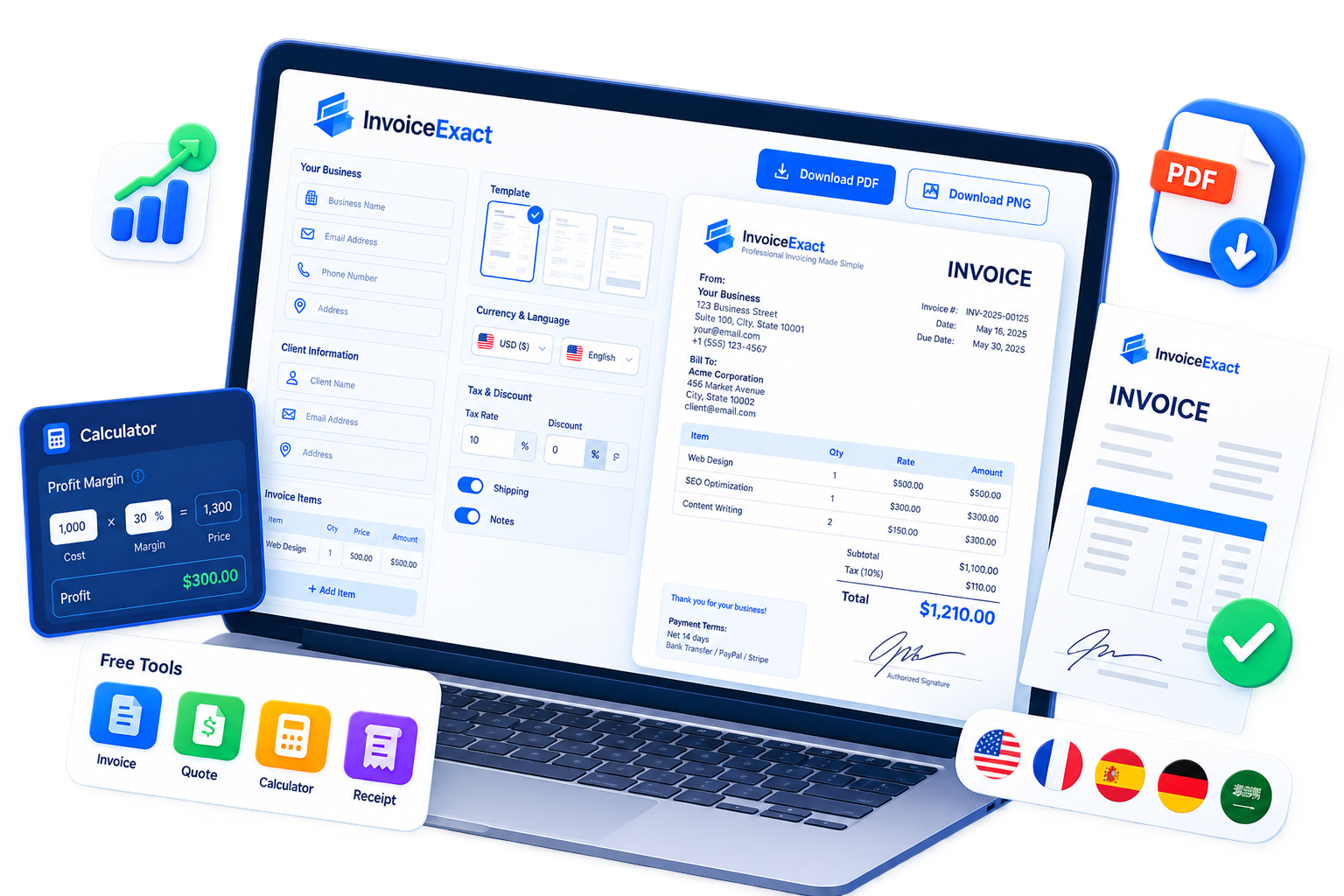 Invoice Exact Free Invoice Generator